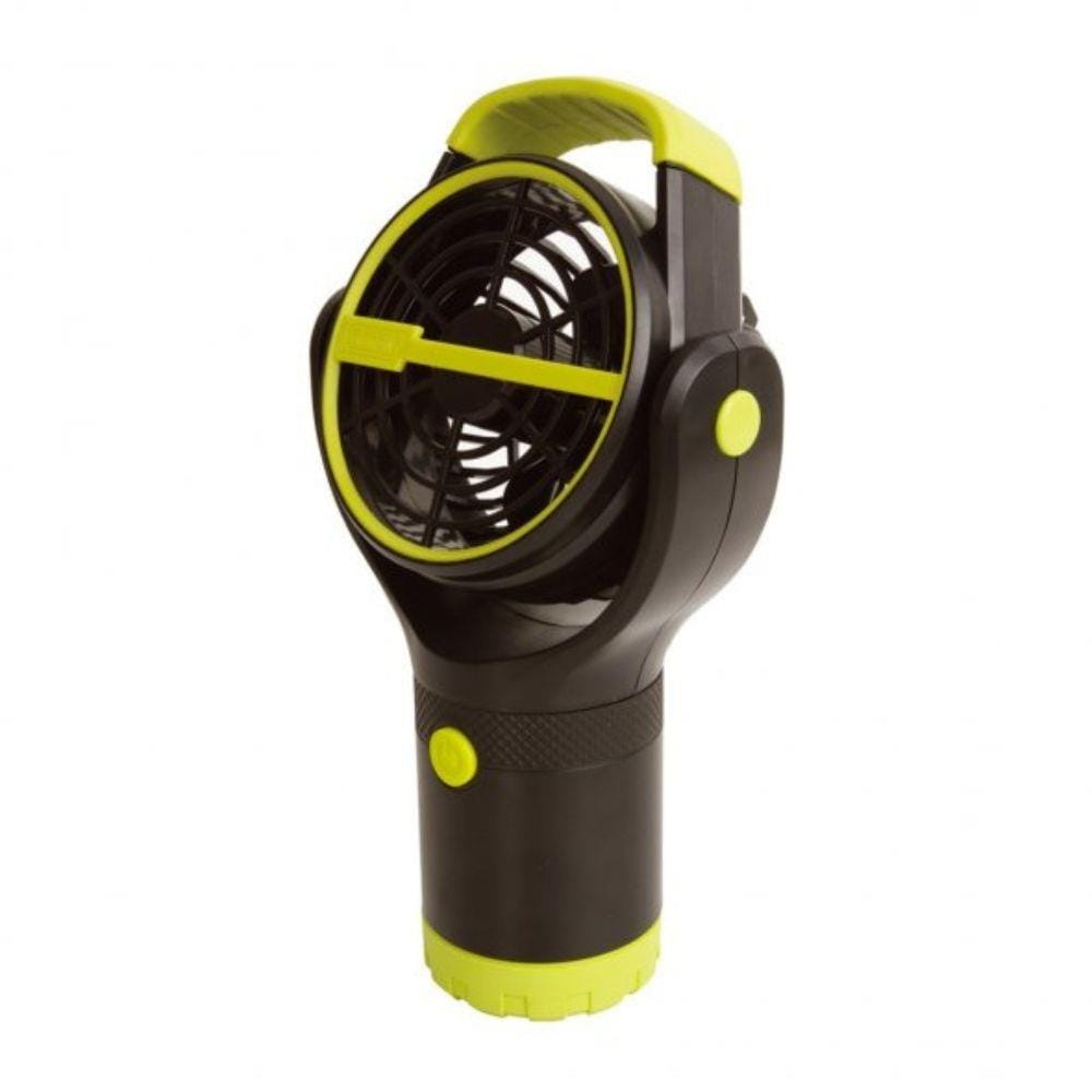 COLEMAN BATTERY LOCK CUP HOLDER FAN FEATURES LIME GREEN