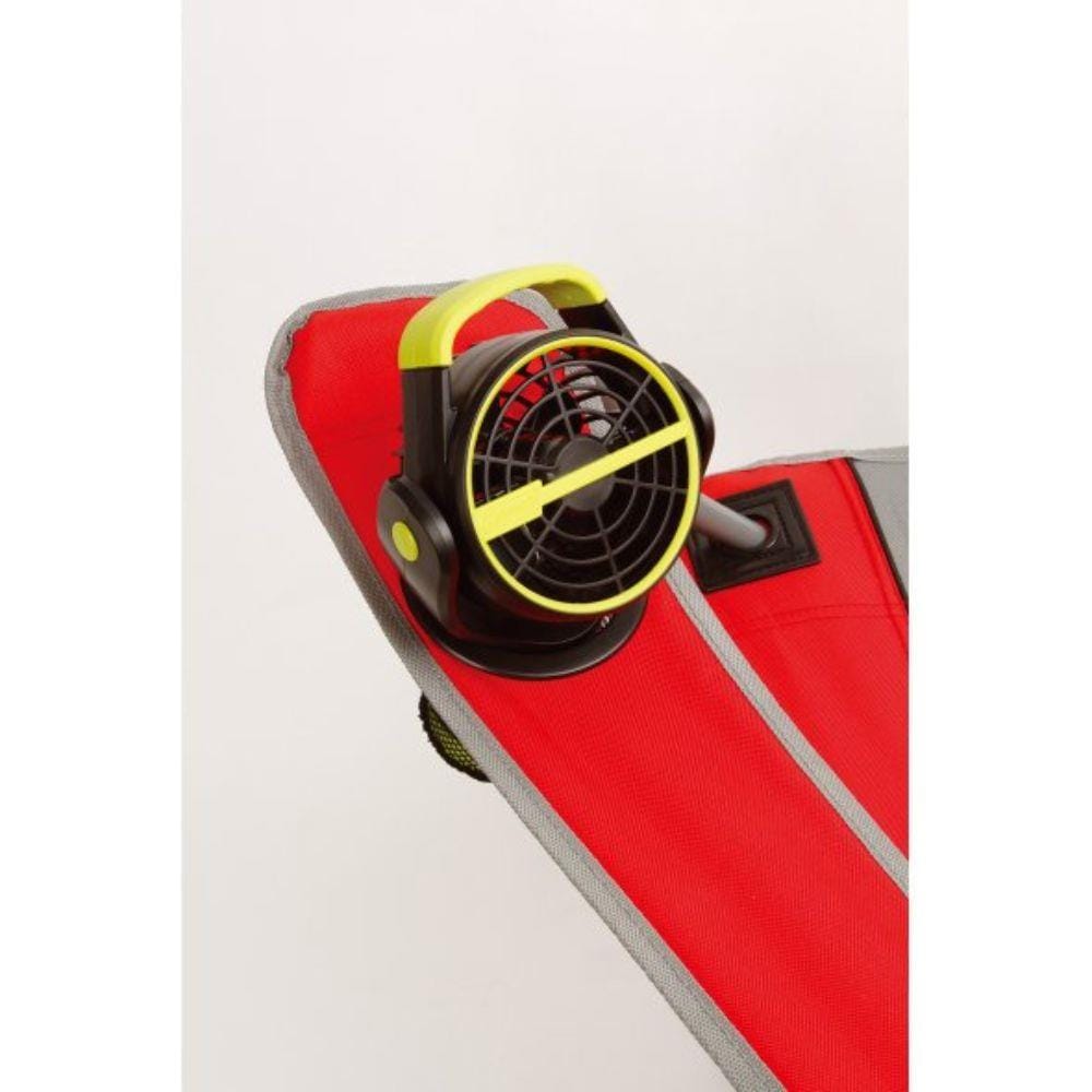 COLEMAN BATTERY LOCK CUP HOLDER FAN FEATURES LIME GREEN