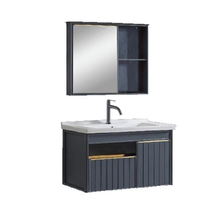MD COUNTER WASHBASIN SET MBCSCS-800-DARK GREY