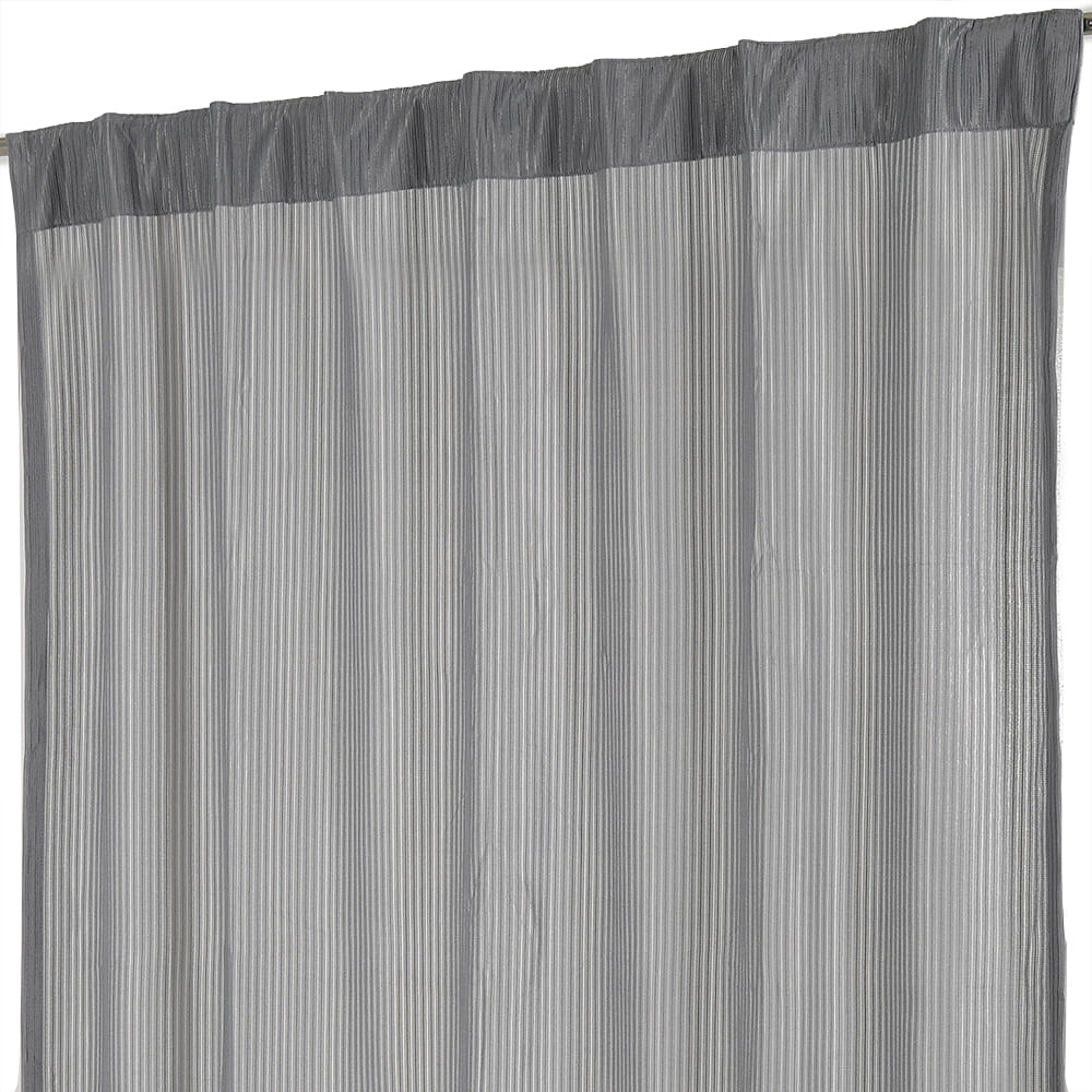 HLS SHEER CURTAIN HIDDEN TAP HOLMA 140X280CM GRAY