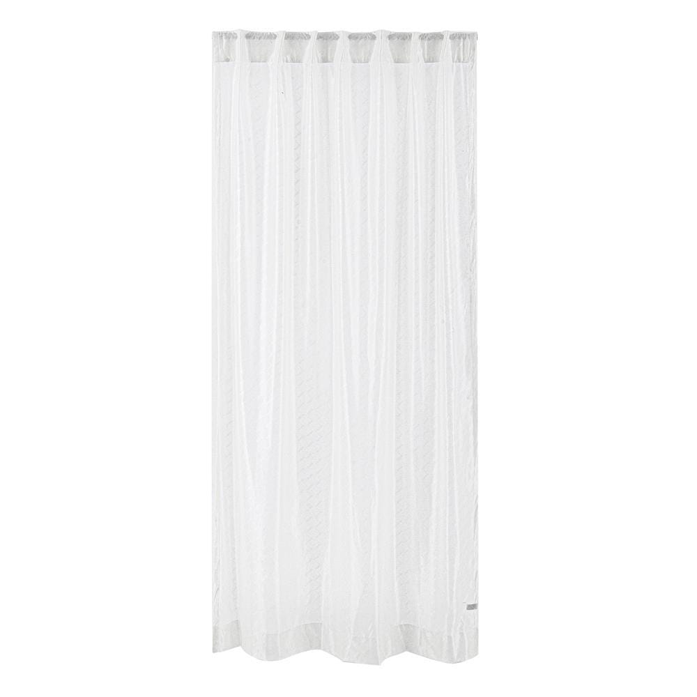 BACK TAB SHEER CURTAIN HOME LIVING STYLE SVEN 140X220CM WHITE