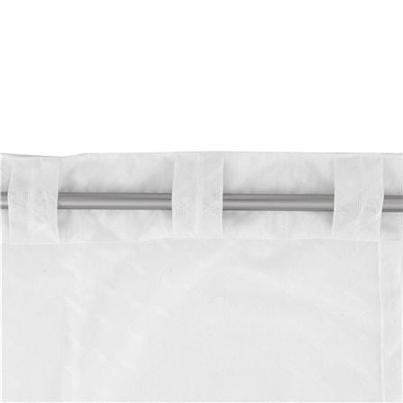 BACK TAB SHEER CURTAIN HOME LIVING STYLE SVEN 140X220CM WHITE
