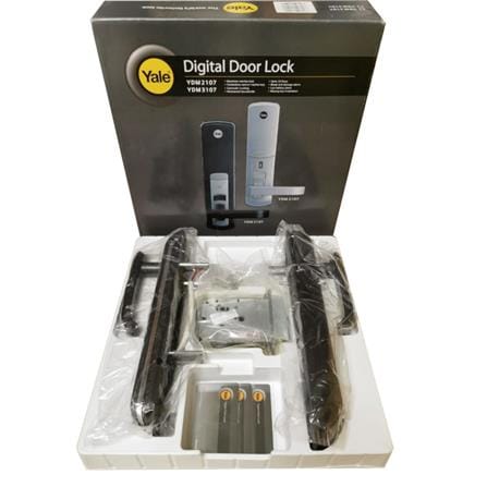 YALE DIGITAL MORTISE DOOR LOCK YDM3107 DARK GREY