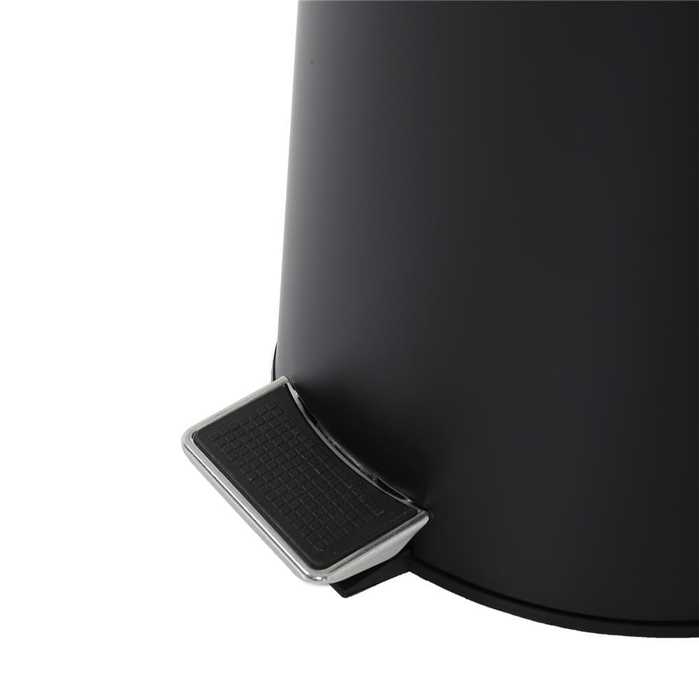 ROUND DUSTBIN SYLVAN 12L BLACK & BAMBOO