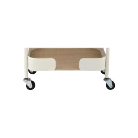STACKO MELLOW 3 TIER SHELVES WITH WHEELS 44X28X73.5CM CREAM