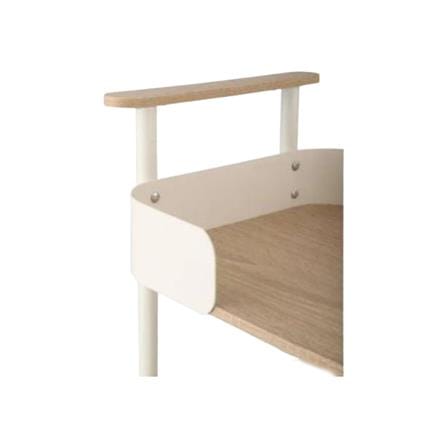 STACKO MELLOW 3 TIER SHELVES WITH WHEELS 44X28X73.5CM CREAM