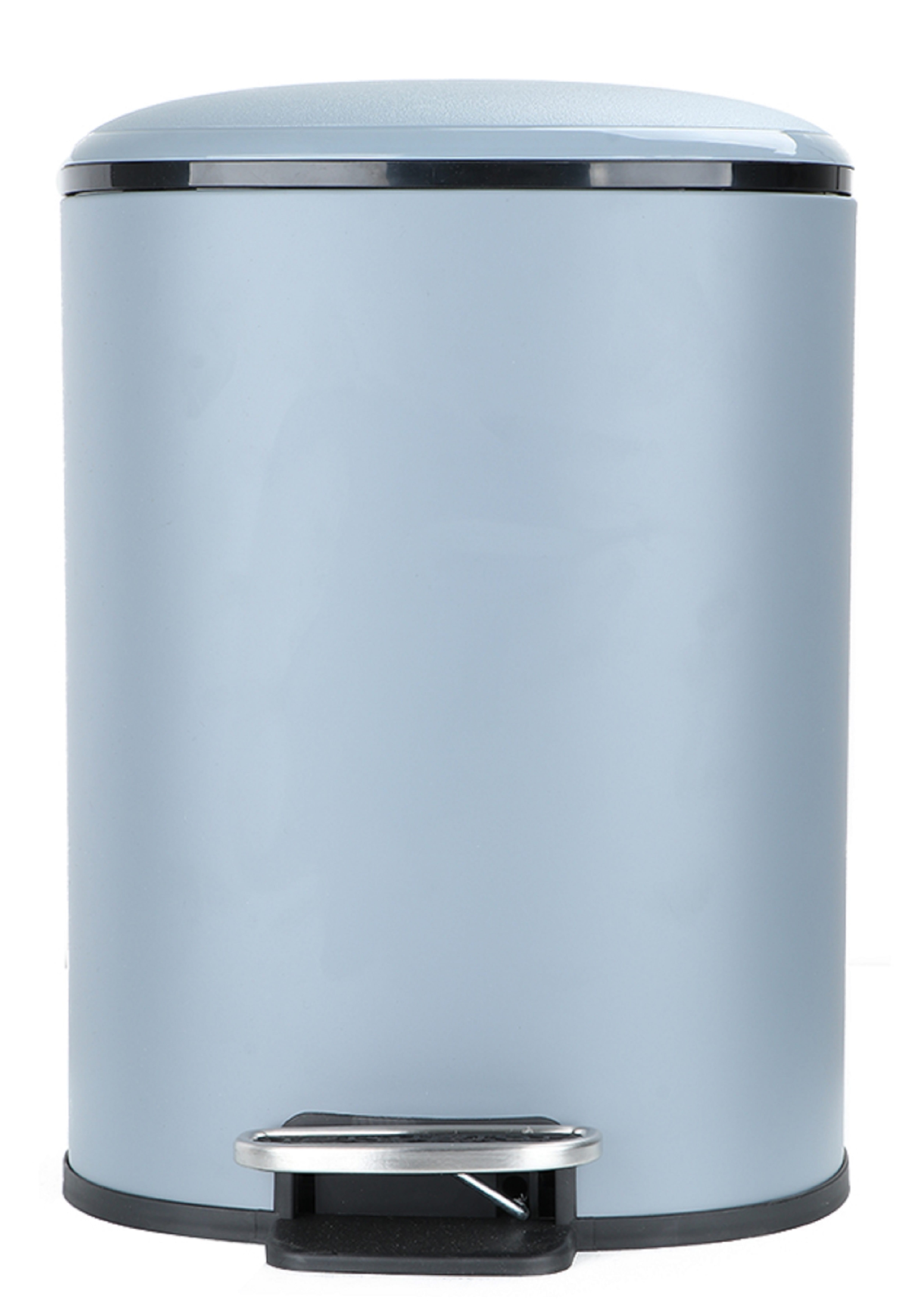 ROUND DUSTBIN MILD 12L GREY SOFT CLOSE