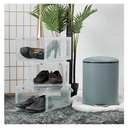 ROUND DUSTBIN MILD 12L GREY SOFT CLOSE