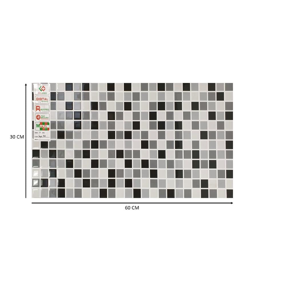 CITIGRES WALLTILE 30X60CM MOSAIC GREY GRADE A 1.44M2