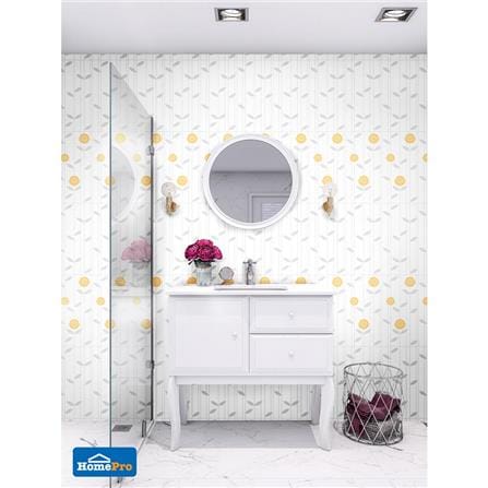 DURAGES WALLTILE 20X40 CHERMARN WHITE DECOR GREY 1.0M2