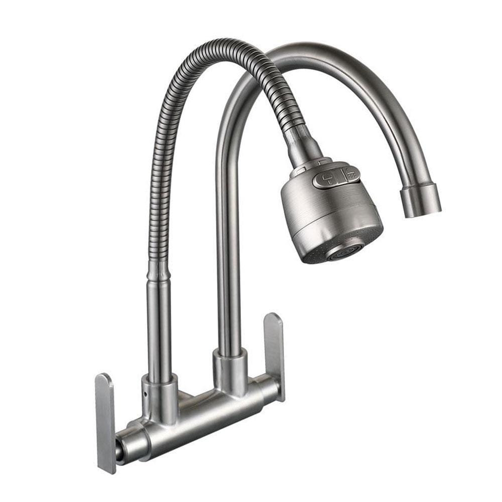CABANA DOUBLE SINK FAUCET CB2542SS WDCCM SILVER
