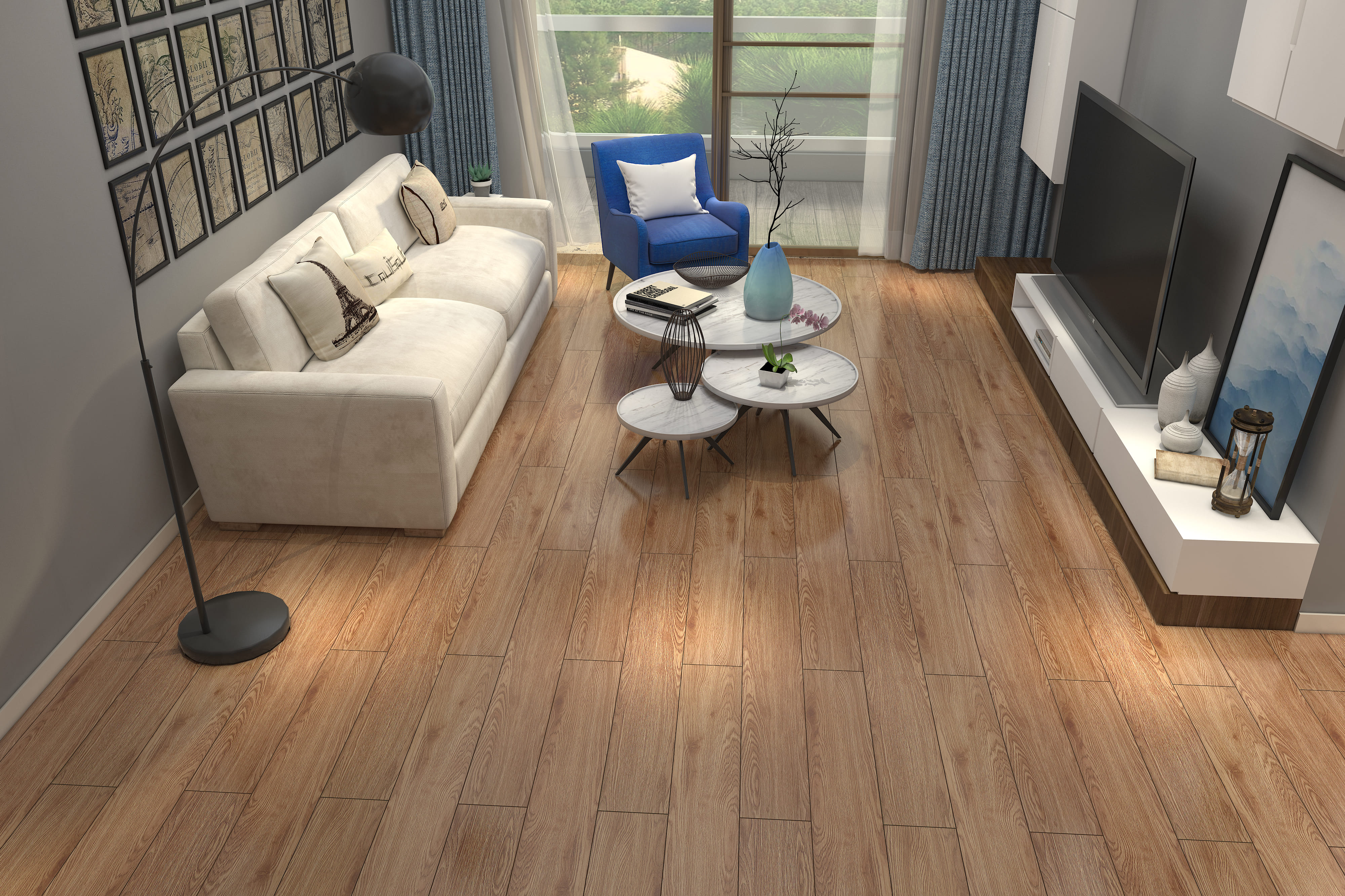 TARA VINYL LOOSE LAY 18X122CM 5MM BROWN 1.76M2