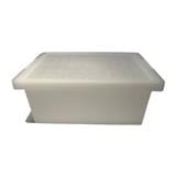 SMALL BOX WITH LID STACKABLE 28.4X42X16.6 5222 WHITE