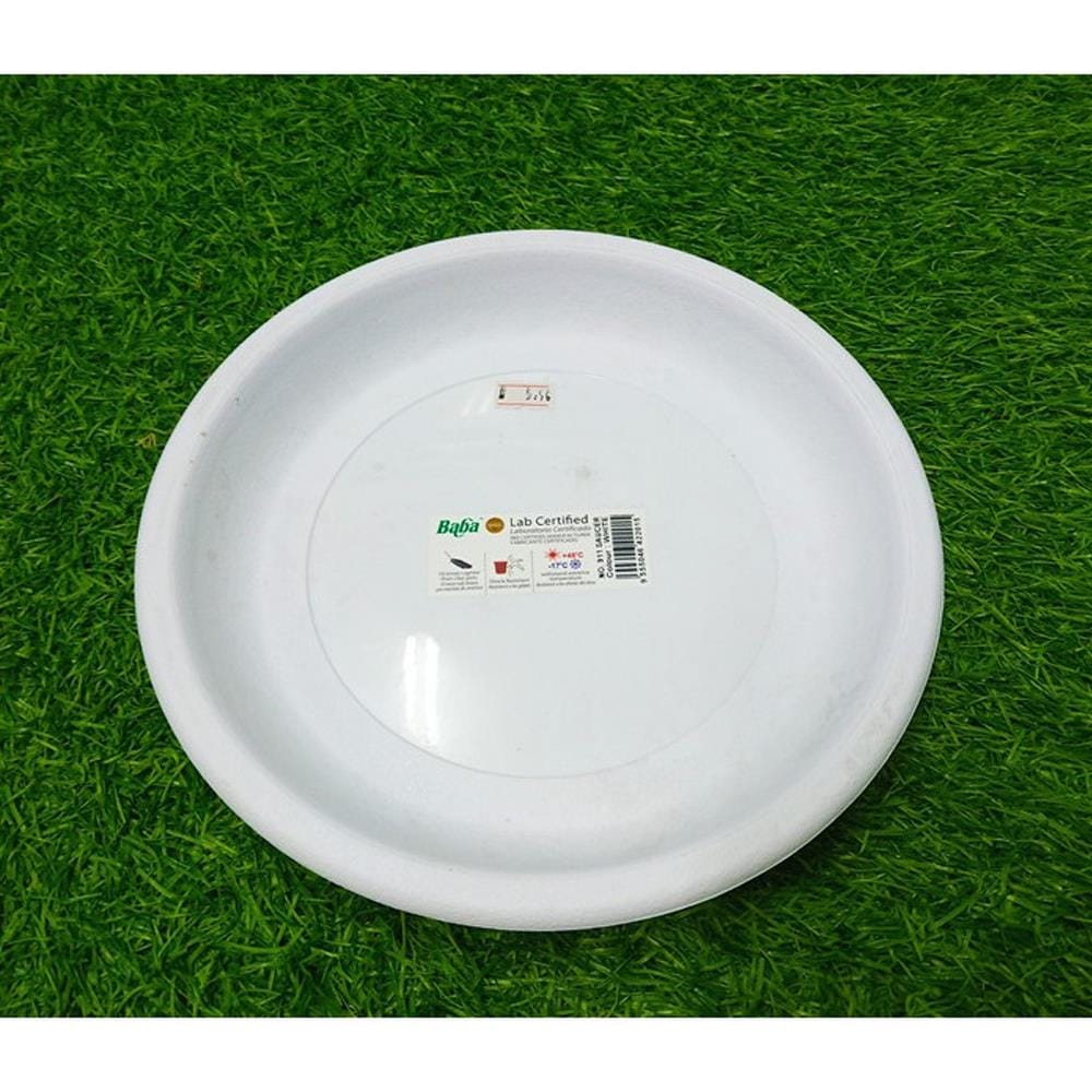 BABA POT SAUCER  911 23.4X23.4X2.9CM WHITE