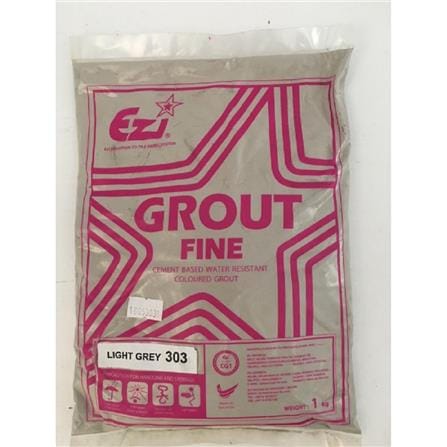 EZI GROUT TILES JOINT POWDER 303 LIGHT GREY 1KG