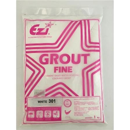 EZI GROUT TILES JOINT POWDER 301 WHITE 1KG