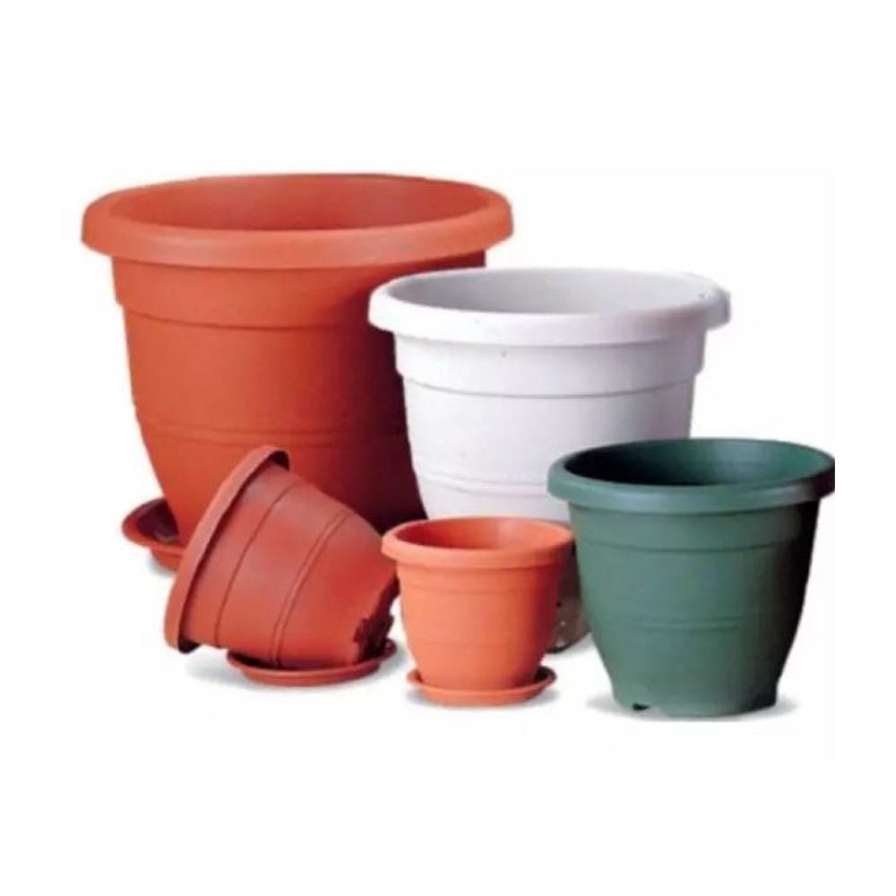 Baba Flower Pot Bio Round EG392 White