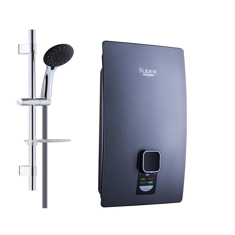 RUBI SHOWER HEATER NON PUMP WITH HAND SHOWER S700N-CTG TITANIUM GREY (CHROME ACCESSORIES SHOWER SET)
