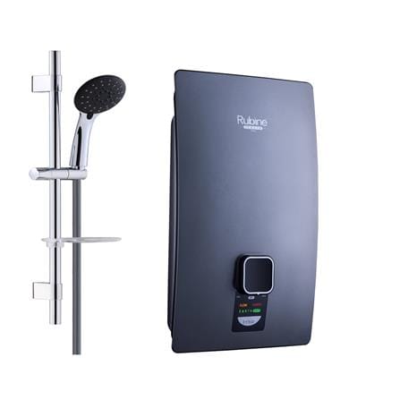 RUBI SHOWER HEATER NON PUMP WITH HAND SHOWER S700N-CTG TITANIUM GREY (CHROME ACCESSORIES SHOWER SET)