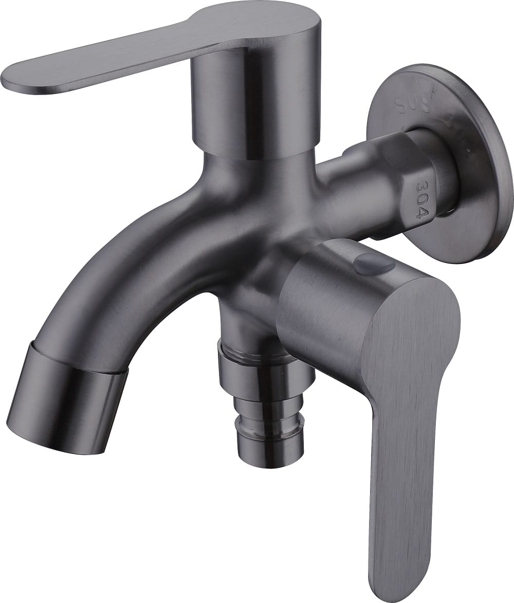 MODERN DEPOT WALL TAP 2WAY W/HOSE TF-STW-03MG METAL GUN SS304