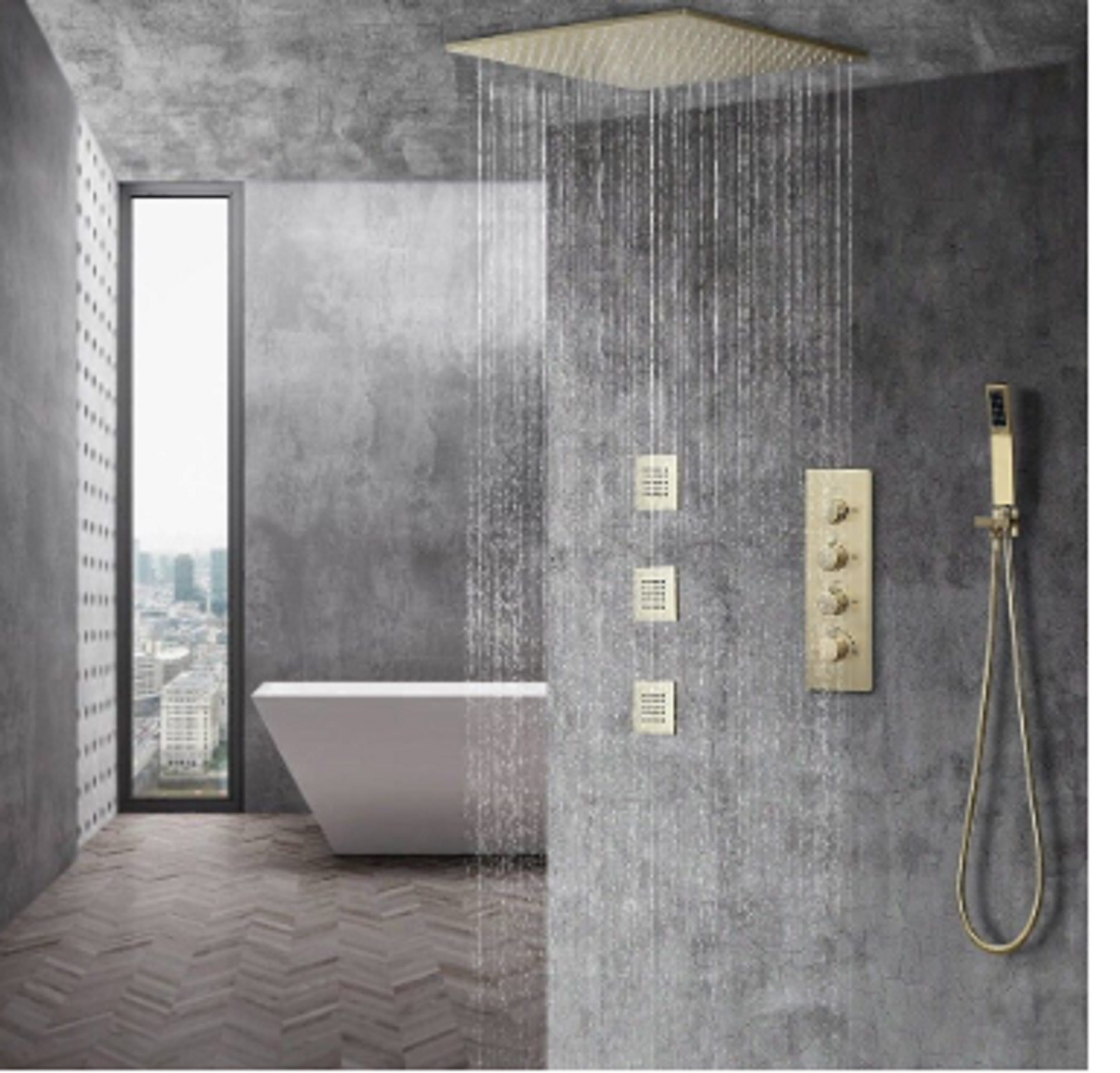 MODERN DEPOT SHOWER HEAD 20CM RSF-805Q-GUN METAL (H9XW40XD20 CM)