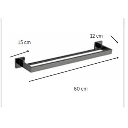 MODERN DEPOT 2 TIER TOWEL BAR 60CM ATF-902MG GUN METAL