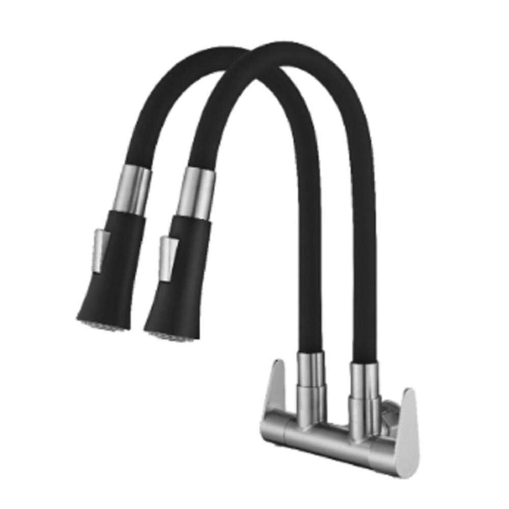 FILTON SINK FAUCET DOUBLE FLEXI WALL SINK TAP TF-WDFR-03 SS(WDCCX)