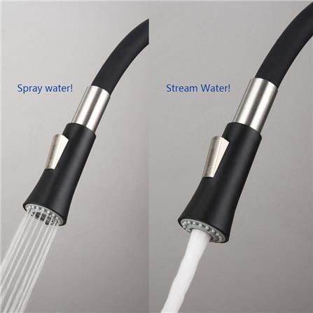 MODERN DEPOT SINK FAUCET DOUBLE FLEXI RUBBER HOSE PILLAR SINK TAP TF-PDFR-03 (PDCCX)