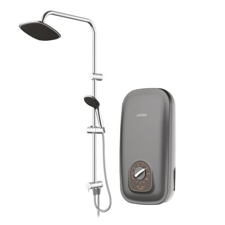 JOVEN SHOWER HEATER DC PUMP WITH RAIN SHOWER SD80iP DARK GREY