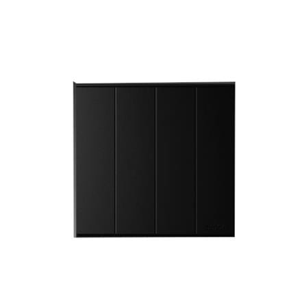 SWTICH 16A 4GANG 1WAY SIMON E6 721041-26 BLACK