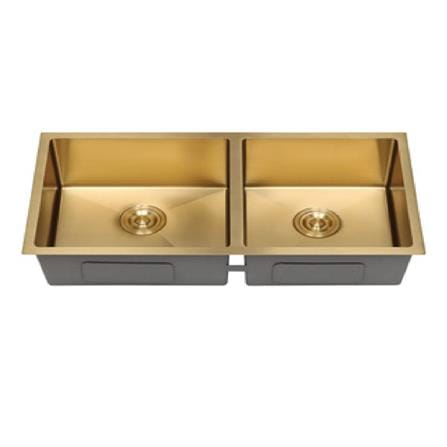 CABANA BUILT-IN UNDERMOUNT SINK 2BOWL GOLD CKS7607 86CM