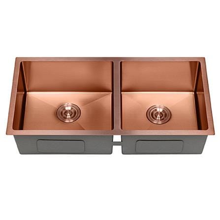 CABANA BUILT-IN UNDERMOUNT SINK 2BOWL ROSE GOLD CKS7507 86CM