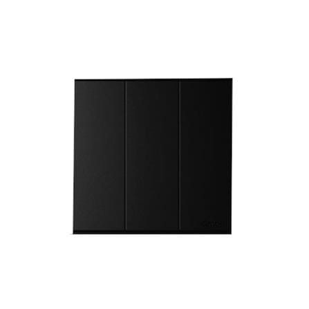 SWITCH 16A 3GANG 1WAY SIMON E6 72103-26 BLACK