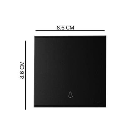 16A 1GANG 1WAY DOLL BELL SIMON E6 726301-26 BLACK