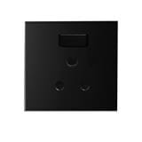 SWITCH 15A 1GANG SOCKET ROUND PIN SIMON E6 721582-26 BLACK