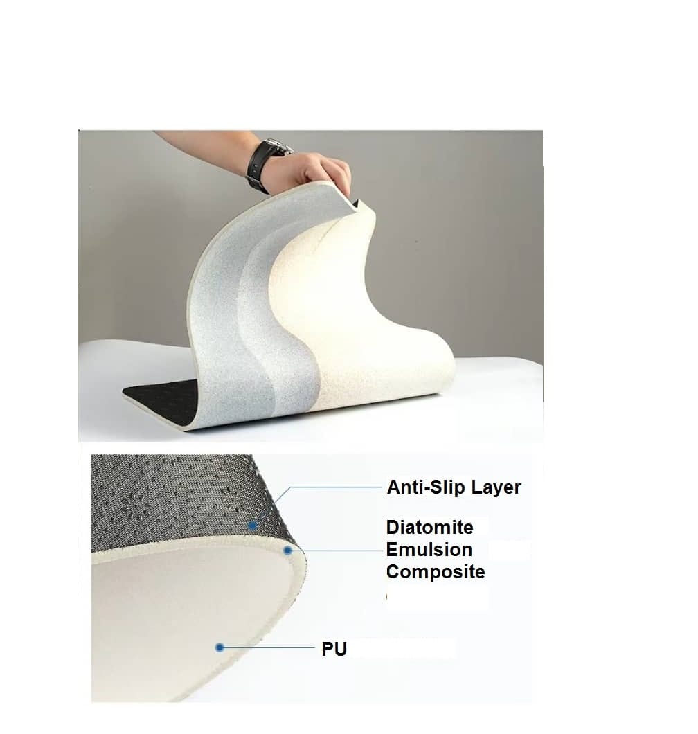 COSSY PLUS DIATOMITE MAT CP-P4-MBWH-M 60X39CM