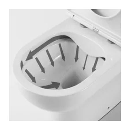 MD 2P TOILET OTIS 3/6L WHITE H77XW34XD65 CM