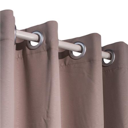 HLS ZAFA UV EYELET CURTAIN 130X280 DARK BROWN