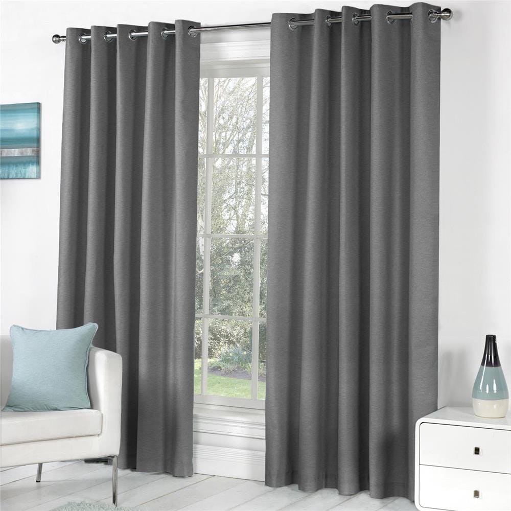 HLS CURTAIN EYELET ZAFA UV 130X180CM DARK BROWN