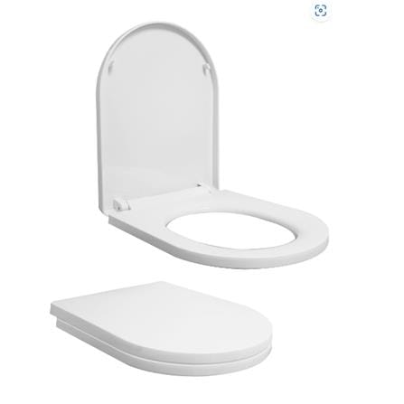 SORENTO SOFT CLOSING TOILET SEATSCBD315 WHITE L440XW345XH50 CM