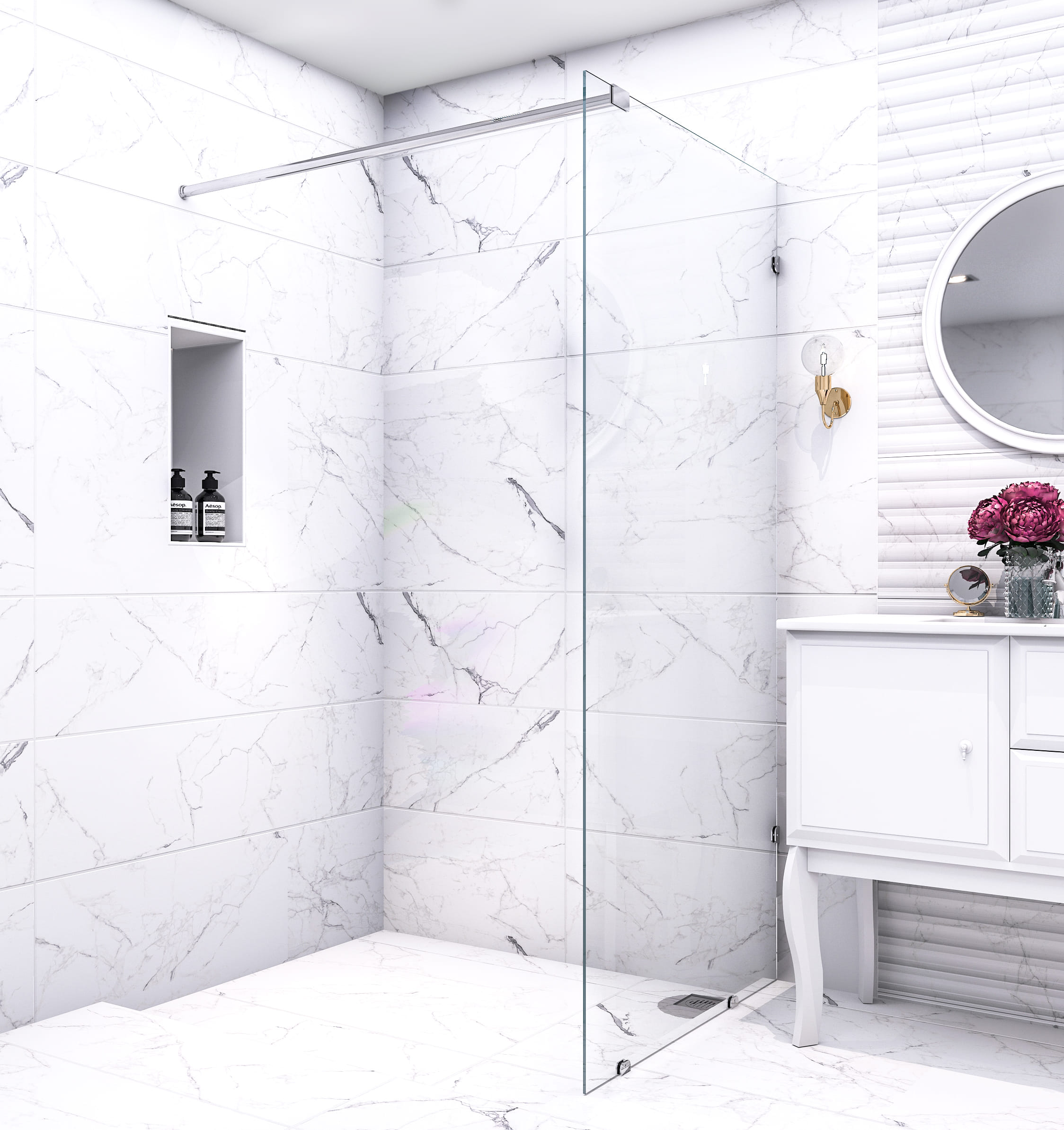 MOYA SHOWER ENCLOSURE L08P 80X190CM