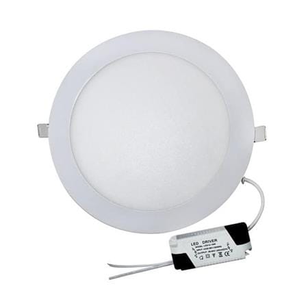 FSL DOWNLIGHT PANEL LED 4" 12W DAYLIGHT ROUND ACRYLIC WHITE