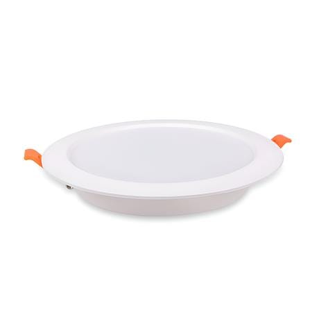 FSL DOWNLIGHT PANEL LED 4" 12W ROUND WARM WHITE ACRYLIC WHITE