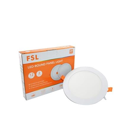 FSL DOWNLIGHT PANEL LED 4" 12W ROUND WARM WHITE ACRYLIC WHITE