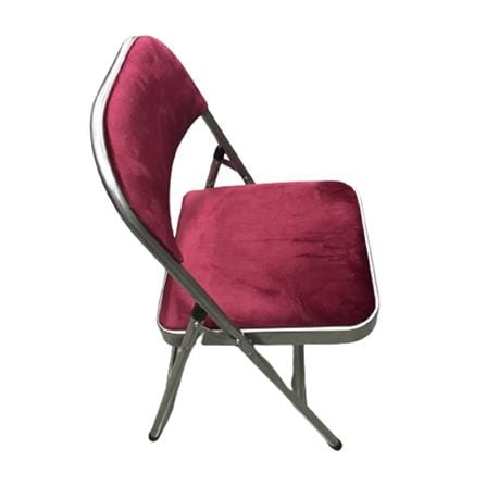 FURDINI CHAIR FAIR  VELVET- BURGUNDY W46.5xD78CM