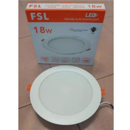 FSL DOWNLIGHT PANEL LED 6" 18W ACRYLIC WARM WHITE ROUND WHITE