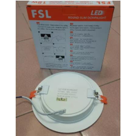 FSL DOWNLIGHT PANEL LED 6" 18W ACRYLIC WARM WHITE ROUND WHITE