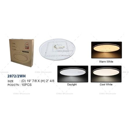 CEILING LAMP 2872/32W/3C CIELO WHITE 19"