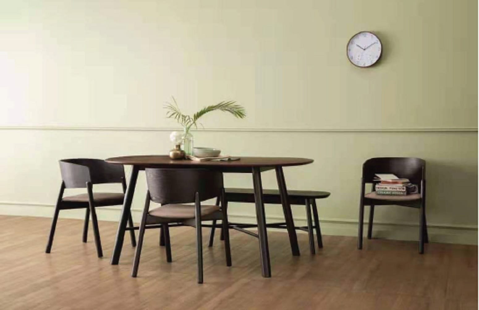 NESTHOUZ DINING TABLE HAROLD W160XD95XH75 CM COCOA