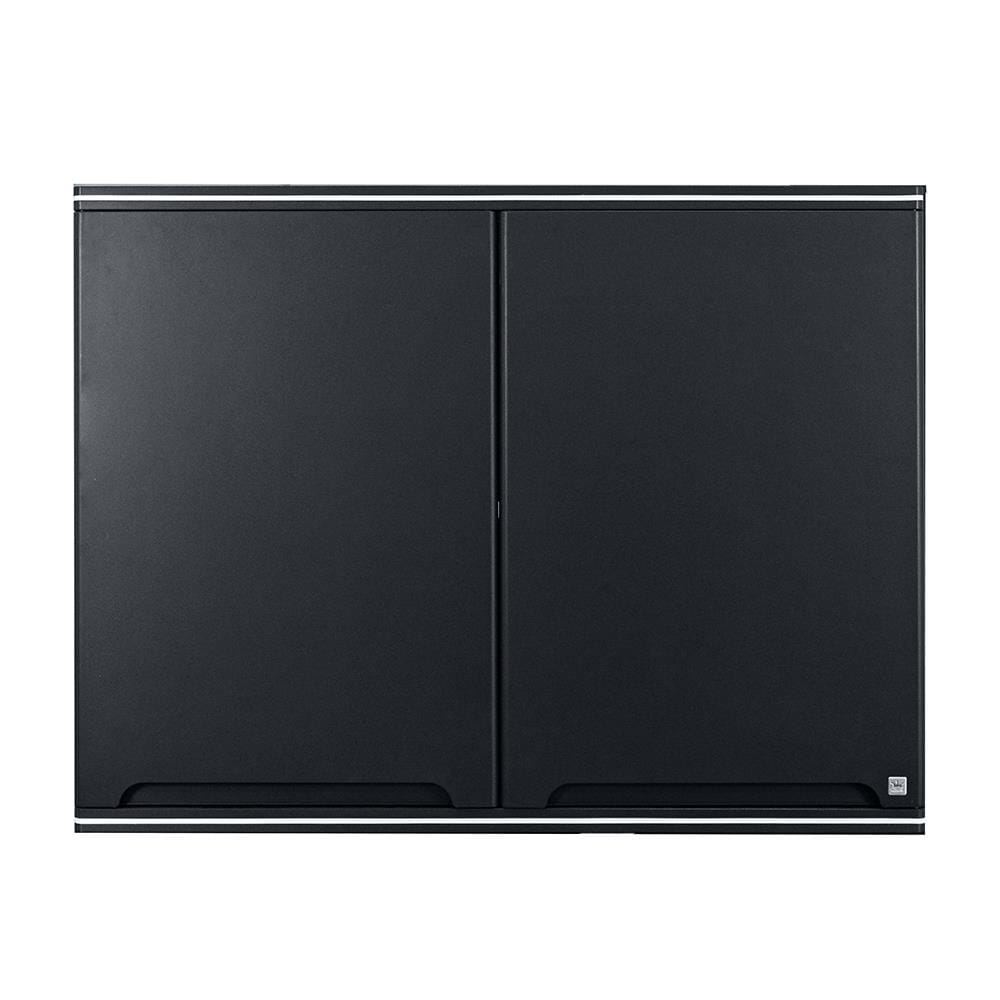 KING ROCKA PLATINUM WALL CABINET 2 DOOR CURVE GREY 90(L)x34CM(W)67.8(H)CM